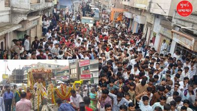 Ashadhi Bij Machu Mataji's grand chariot procession in Morbi