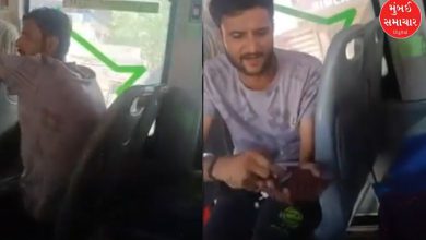 Drug intoxication in Surat city bus! Video of youth's bullying goes viral, commuters scared