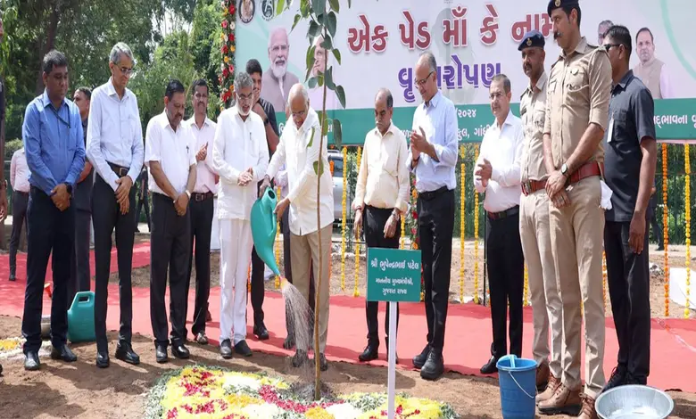 ગુજરાતનું ગૌરવ: "એક પેડ માં કે નામ" અભિયાનમાં ૧૭.૪૮ કરોડ વૃક્ષો વાવી દેશમાં બીજા સ્થાને