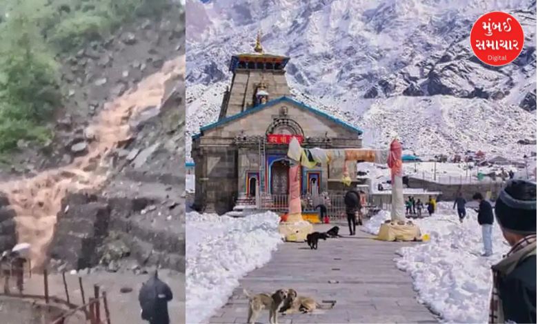 Heavy rain in Kedarnath