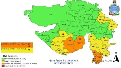 ગુજરાતમાં આગામી 5 દિવસ ભારે વરસાદની આગાહી: આ જિલ્લામાં યલો-ઓરેન્જ એલર્ટ જાહેર
