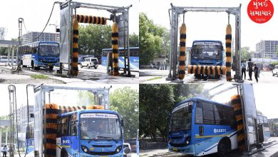 In Gujarat, automatic vehicle washing machines are operational in 33 depots for cleaning ST buses.