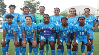 AFC મહિલા એશિયન કપ 2026 ક્વોલિફાયર માટે ભારતીય મહિલા ફૂટબોલ ટીમ.