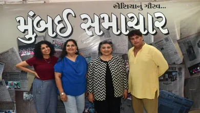 'જલેબી રોક્સ' ફિલ્મના કલાકારો 'મુંબઈ સમાચાર' સાથે વાતચીત કરી રહ્યા છે.