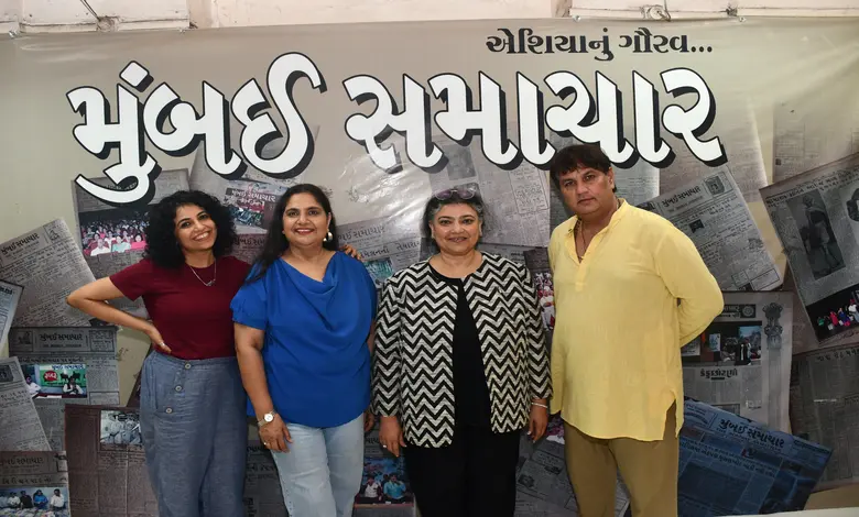 'જલેબી રોક્સ' ફિલ્મના કલાકારો 'મુંબઈ સમાચાર' સાથે વાતચીત કરી રહ્યા છે.