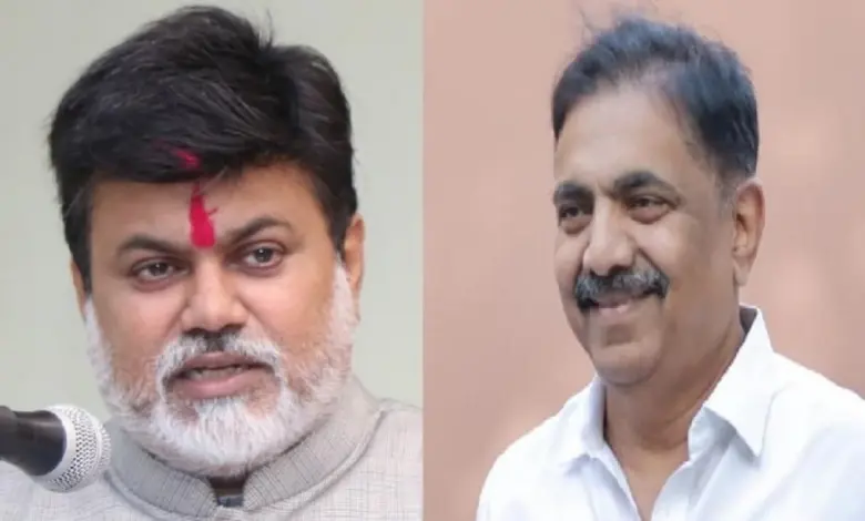 જયંત પાટીલ અને ઉદય સામંતની બેઠક, રાજકીય ચર્ચાઓની તસવીર, એનસીપી-એસપી અને શિવસેનાના નેતાઓ.