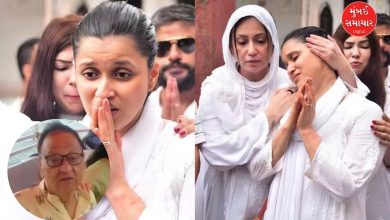 Mannara Chopra in mourning over father's death