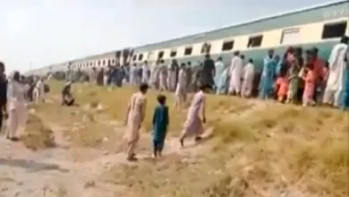 Pakistan Massive explosion in Jafar Express train for coaches derailed