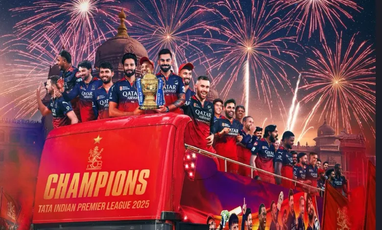 આજે આઈપીએલ ચેમ્પિયન્સ આરસીબી ટ્રોફી પરેડ