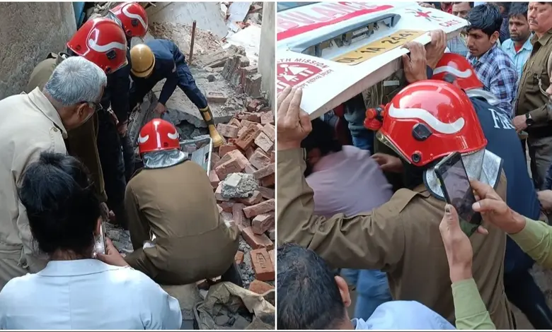 Rajkot Mawdi building collapses