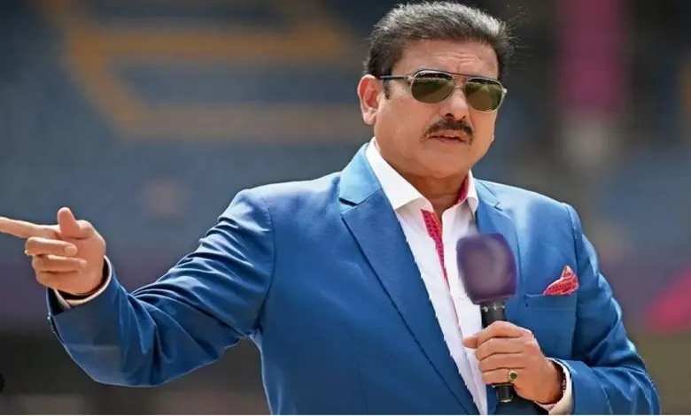 રવિ શાસ્ત્રી ICC આવકના હિસ્સા વિશે વાત કરતા.