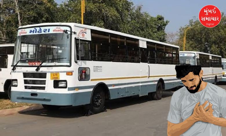 Sabarkantha driver heart attack