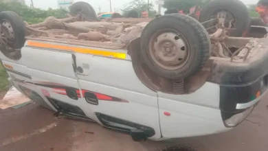 School van overturns in Ahmedabad Science City