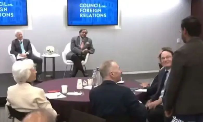 "Don't let my son ask questions" as Shashi Tharoor makes light joke at press conference