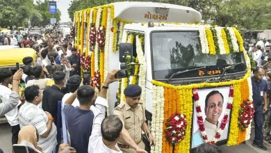 Vijay Rupani's last journey