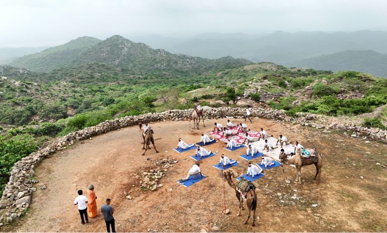 Yoga Day celebration at Barda Dungar