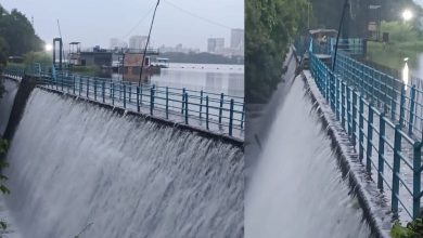 Powai lake overflowed