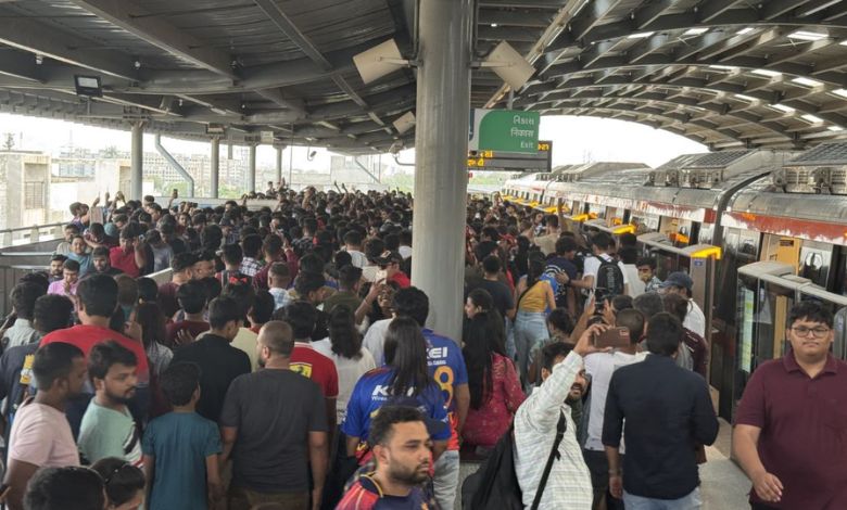 2.13 lakh passengers travelled in the metro during the IPL final, another record after the cold play