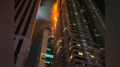 Dubai Fire breaks 67 storey Marina Pinnacle Tower 3820 people rescued, no casualties
