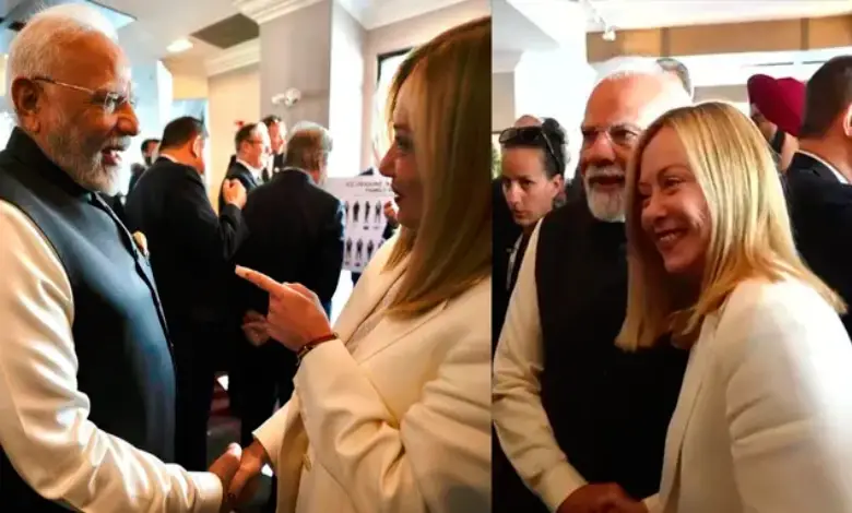 PM Modi and Georgia Meloni meet at G-7 summit say bilateral relations will continue to strengthen