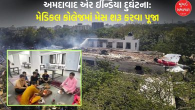 After the Ahmedabad plane crash, students gathered in the mess and performed puja.
