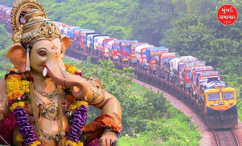 "Konkan Railway Plans Ro-Ro Train for Ganpati Festival"