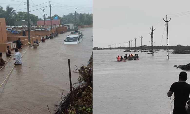 Meghraja took Saurashtra hostage; 14 inches of rain in Gadhada, 8% of the season's average rainfall in the state
