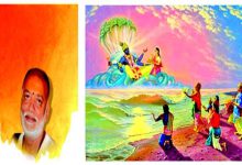 મોરારિબાપુનો માનસ મંથન વિષયક પ્રવચન અને ટોલ્સટોયની આધ્યાત્મિક વાર્તાની છબી