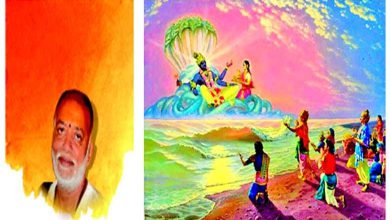 મોરારિબાપુનો માનસ મંથન વિષયક પ્રવચન અને ટોલ્સટોયની આધ્યાત્મિક વાર્તાની છબી