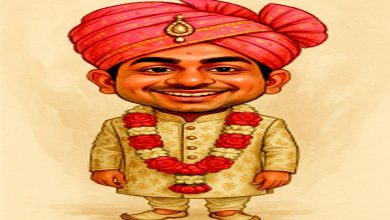 રાજુ રદી કંકોતરી જોઈને ગુસ્સે થયેલો દેખાય છે, તેની બાજુમાં એક વ્યક્તિ તેને સમજાવી રહી છે.