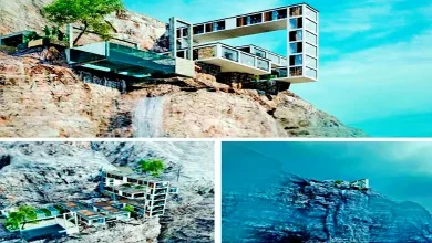 Mountain House - British Columbia - Canada A unique dialogue with the rocks