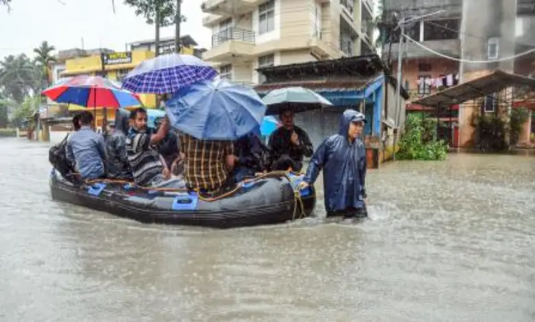 Heavy rains Northeast State Brahmaputra river crosses danger level Flood in 764 villages