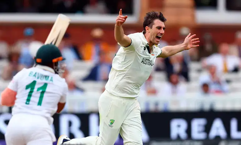 Captain Cummins took the wicket of captain Bavuma, South Africa's situation is a bit fragile...