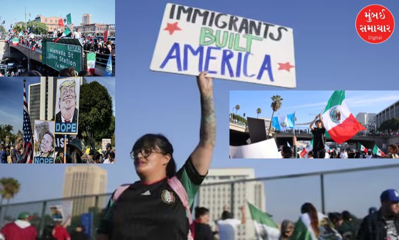 Donald Trump's troubles in America increase, people take to the streets in Los Angeles to protest against immigration policy