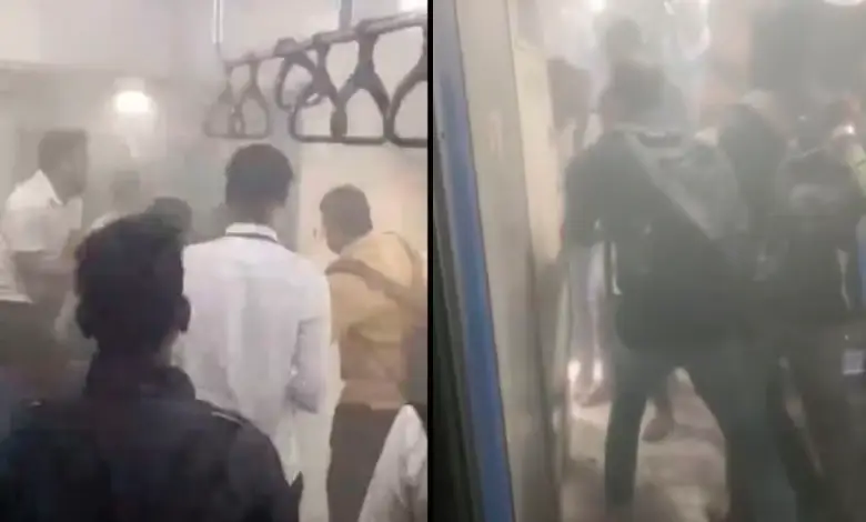 Fire breaks out in DEMU train near Pune causing panic passengers