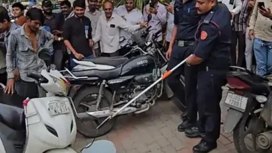 A snake came out of the bike.