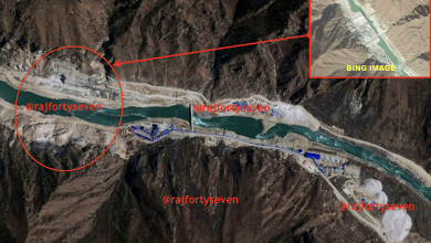 બ્રહ્મપુત્ર નદી અને તેના પર બંધાનાર ડેમનું ચિત્ર