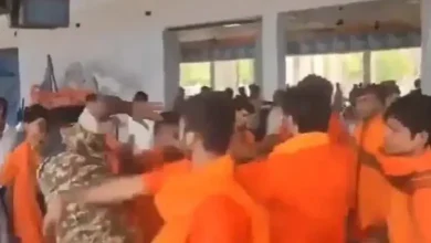 CRPF jawan beaten up by Kavadiyas