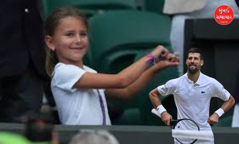 Djokovic's daughter dances