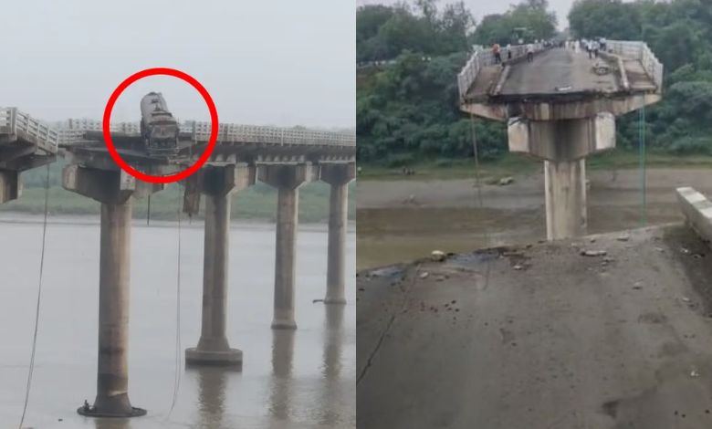 Accident as Vadodara-Anand bridge collapses, 4 vehicles fall into river, two feared dead, three rescued safely