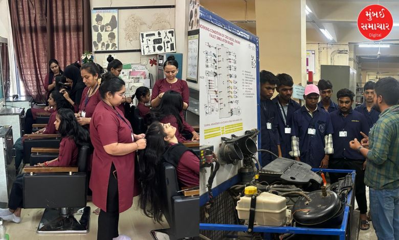 Gujarat is a leader in the field of vocational training, training facilities are available in 556 ITIs