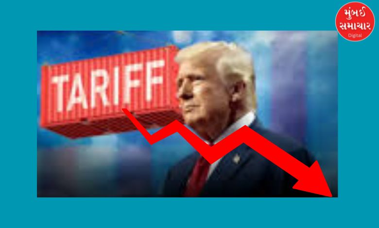 Impact of Trump's tariffs on Indian stock market! Sensex slides 100 points, Nifty also crashes