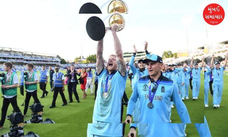 Ben Stokes leads England to victory on the anniversary of their World Championship title