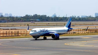 A major accident was averted at Mumbai airport! The rear of an IndiGo plane hit the runway while landing.