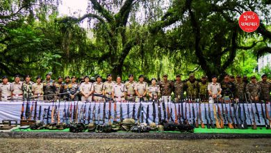 મણીપુરના પાંચ જીલ્લામાંથી હથિયાર અને વિસ્ફોટક સામગ્રી જપ્ત કરાઈ