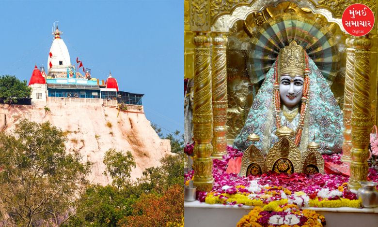 હરિદ્વારમાં બિલવા પર્વત પર મનસા દેવી મંદિરનું દૃશ્ય.
