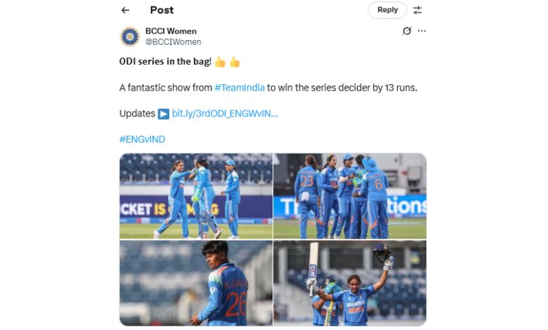 New female pacer leads India to ODI series win with this world record