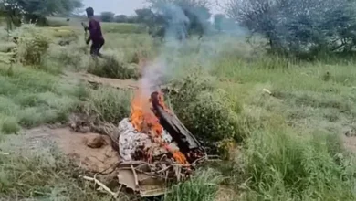 Plane crash in Churu