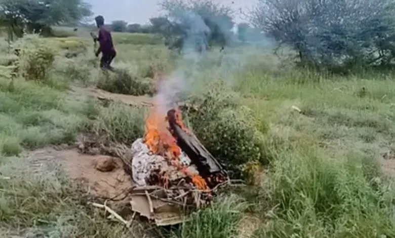 Plane crash in Churu