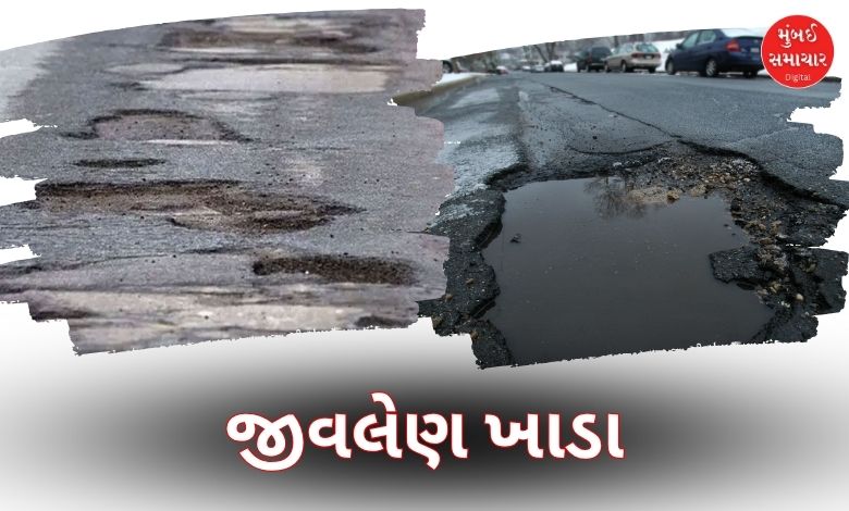 ગુજરાતમાં ખાડાવાળા રસ્તાઓ બન્યા 'જીવલેણ': દર મહિને 80ના મોત